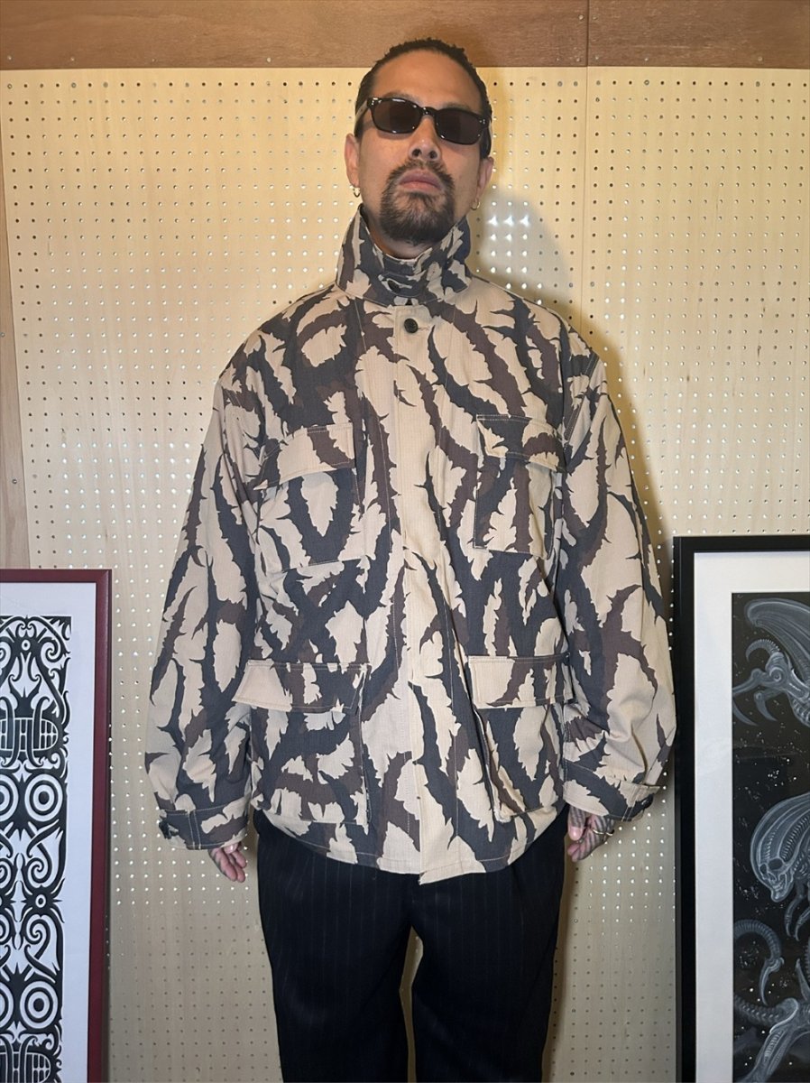 画像3: exodus brand/TRIBAL CAMO BDU JACKET（BEIGE）［トライバルカモBDUジャケット-26秋冬］ (3)
