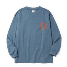 画像2: CALEE/VINTAGE TYPE CALEE SNAKES L/ S TEE（Lt.BLUE）［プリント長袖T-26秋冬］ (2)