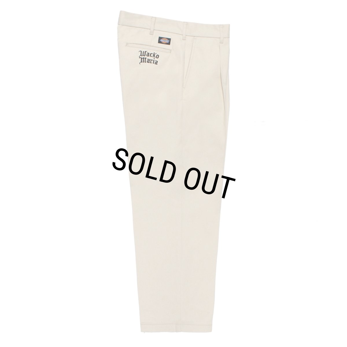 画像1: WACKO MARIA/DICKIES / PLEATED TROUSERS（IVORY）［ワンタックトラウザース-26秋冬］ (1)