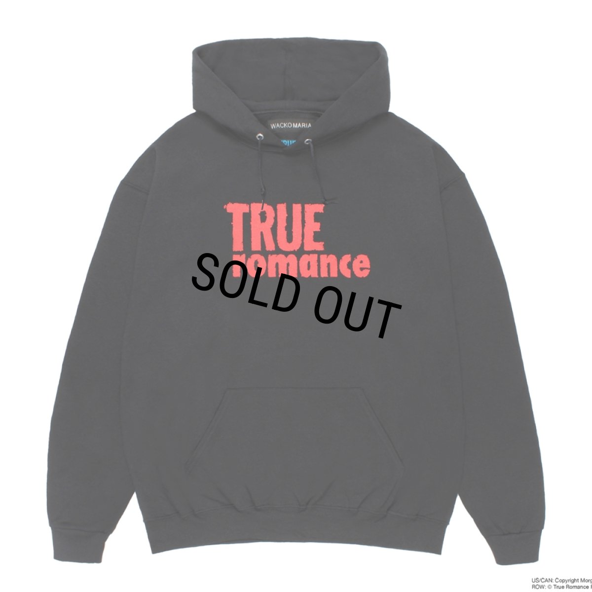 画像1: WACKO MARIA/TRUE ROMANCE / HOODED SWEAT SHIRT（BLACK）［プルオーバーパーカー-26秋冬］ (1)