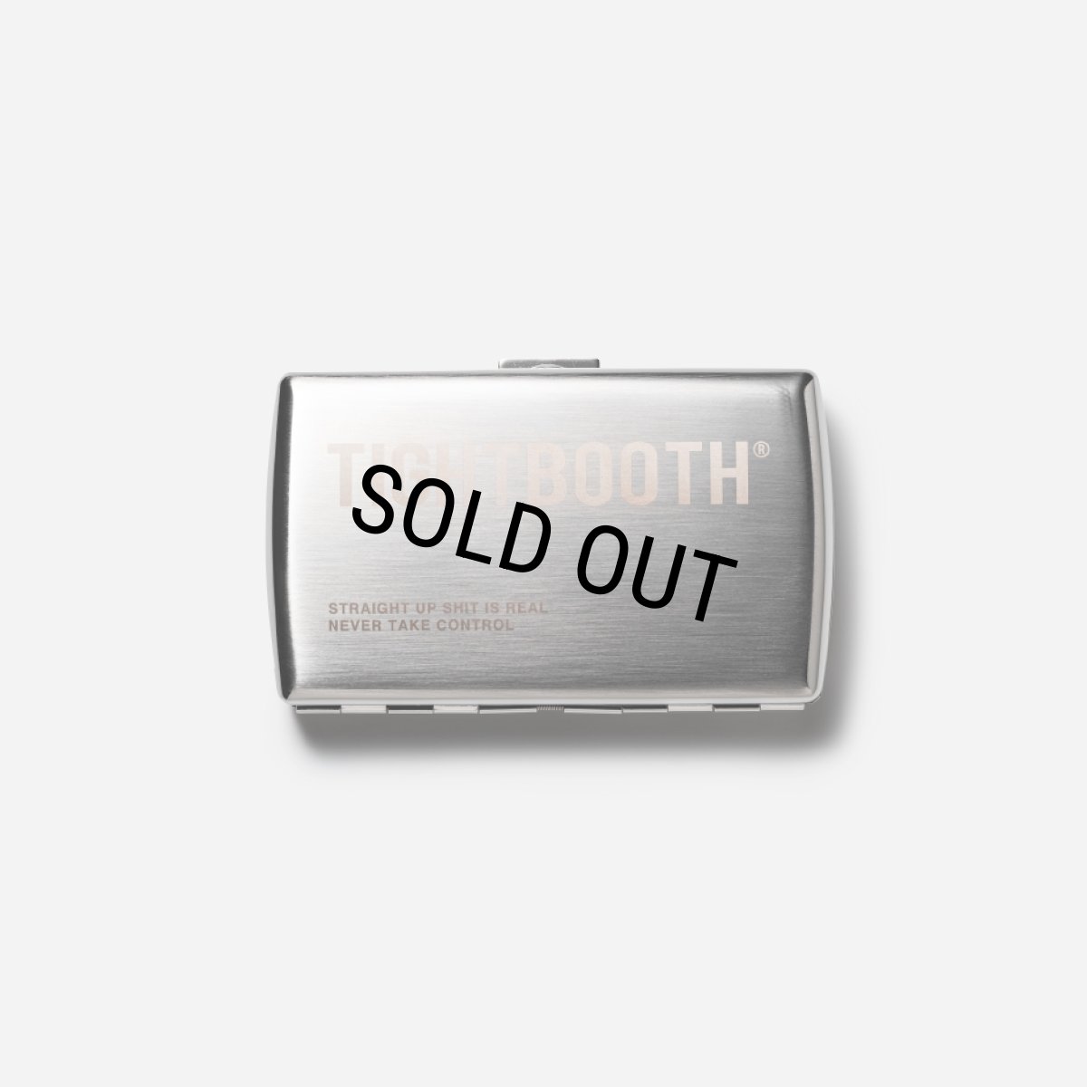 画像1: TIGHTBOOTH/LABEL LOGO CIGARETTE CASE -Silver［シガレットケース-26秋冬］ (1)