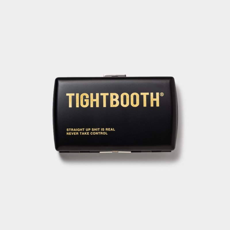 画像1: TIGHTBOOTH/LABEL LOGO CIGARETTE CASE -Black［シガレットケース-26秋冬］
