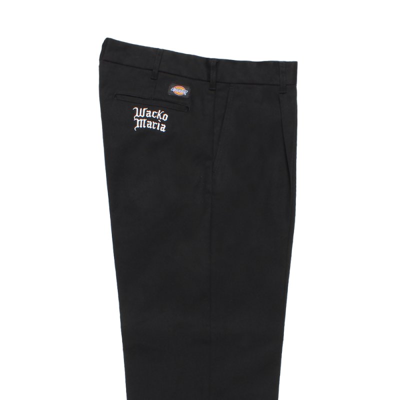 画像2: WACKO MARIA/DICKIES / PLEATED TROUSERS（BLACK）［ワンタックトラウザース-26秋冬］