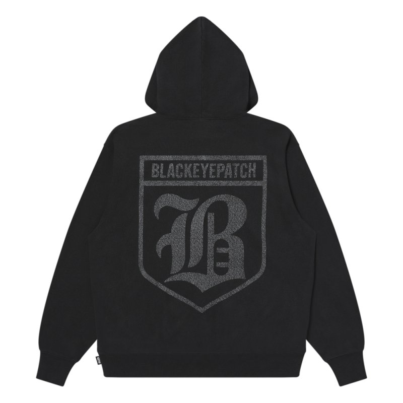 画像2: BlackEyePatch/GOLD WING WASHED HOODIE(WASHED BLACK)