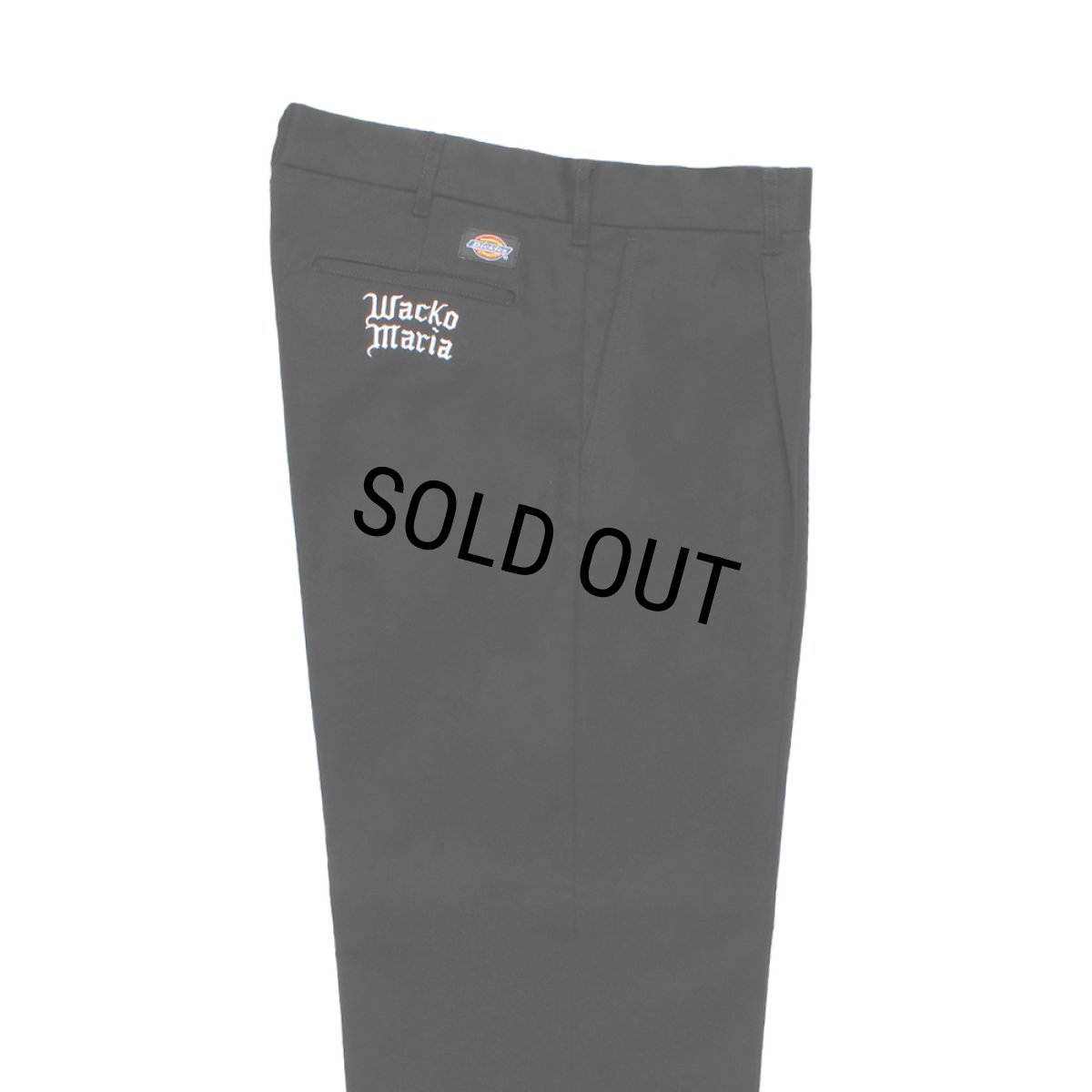 画像2: WACKO MARIA/DICKIES / PLEATED TROUSERS（BLACK）［ワンタックトラウザース-26秋冬］ (2)