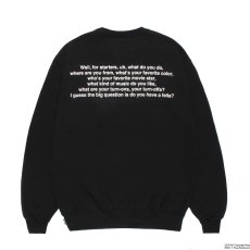 画像2: WACKO MARIA/TRUE ROMANCE / HEAVY WEIGHT SWEAT SHIRT（BLACK）［クルーネックスウェット-26秋冬］ (2)