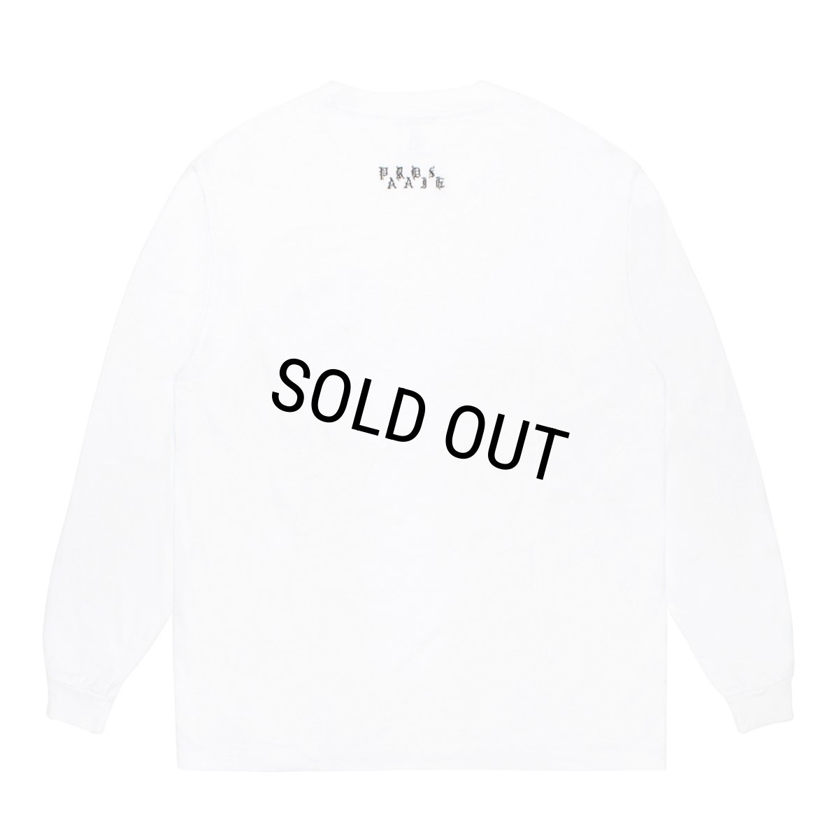 画像2: WACKO MARIA/WASHED HEAVY WEIGHT LONG SLEEVE T-SHIRT（WHITE）［刺繍長袖T-26秋冬］ (2)