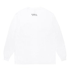 画像2: WACKO MARIA/WASHED HEAVY WEIGHT LONG SLEEVE T-SHIRT（WHITE）［刺繍長袖T-26秋冬］ (2)