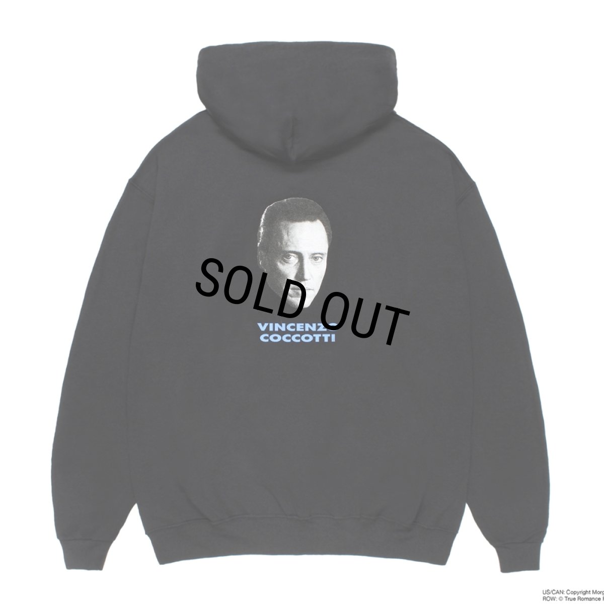 画像2: WACKO MARIA/TRUE ROMANCE / HOODED SWEAT SHIRT（BLACK）［プルオーバーパーカー-26秋冬］ (2)