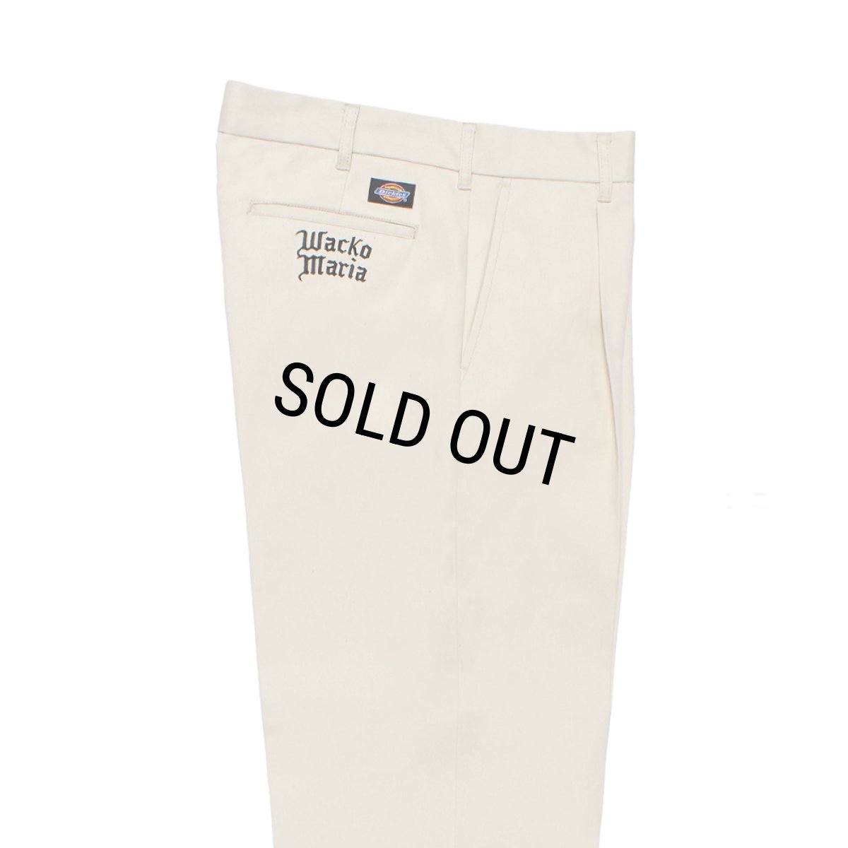 画像2: WACKO MARIA/DICKIES / PLEATED TROUSERS（IVORY）［ワンタックトラウザース-26秋冬］ (2)