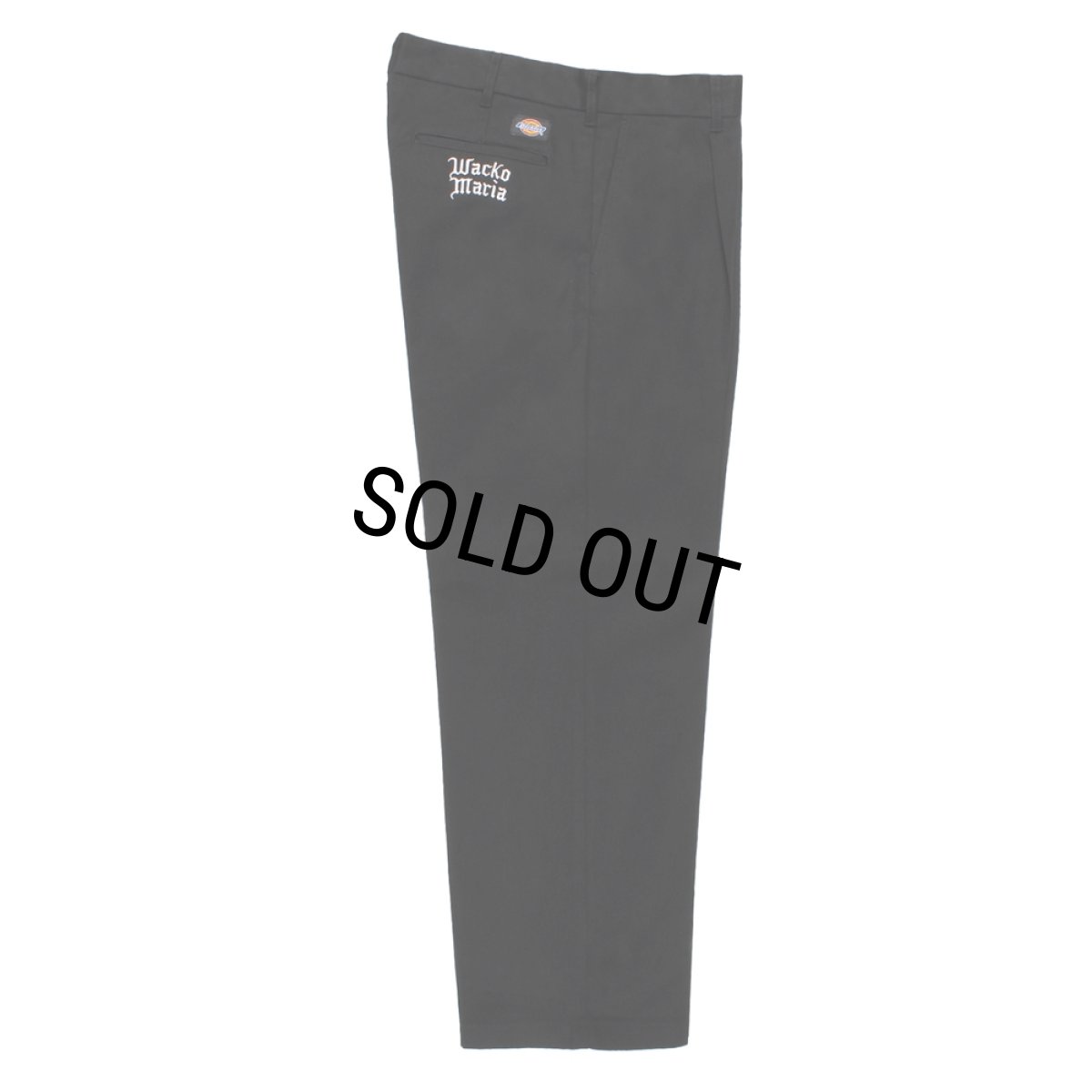 画像1: WACKO MARIA/DICKIES / PLEATED TROUSERS（BLACK）［ワンタックトラウザース-26秋冬］ (1)