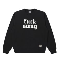 画像1: BlackEyePatch/FUCK SWAG CREW SWEAT（BLACK） (1)