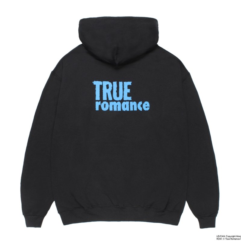 画像2: WACKO MARIA/TRUE ROMANCE / HOODED SWEAT SHIRT（BLACK）［プルオーバーパーカー-26秋冬］