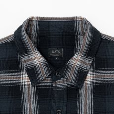 画像3: RATS/COTTON RAYON CHECK SHIRT（BLACK/BEIGE CHECK）［コットンレーヨンチェックシャツ-26秋冬］ (3)