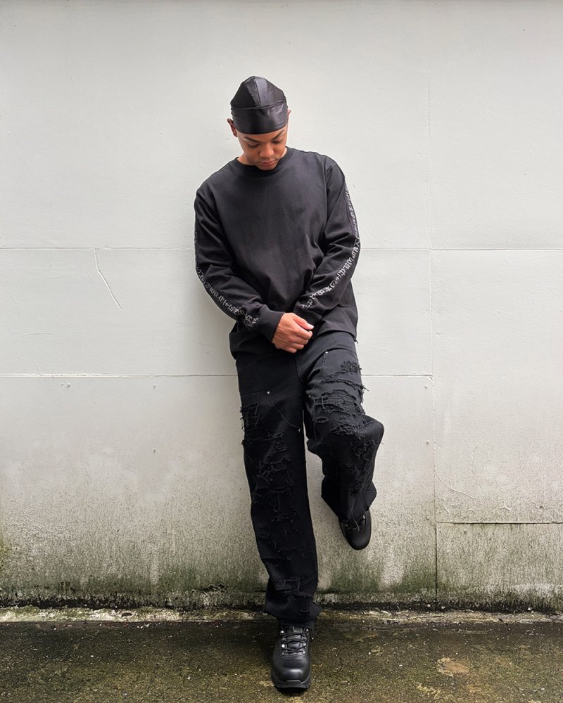 画像3: BlackEyePatch/KANJI TAPED HEAVYWEIGHT L/S TEE(BLACK)