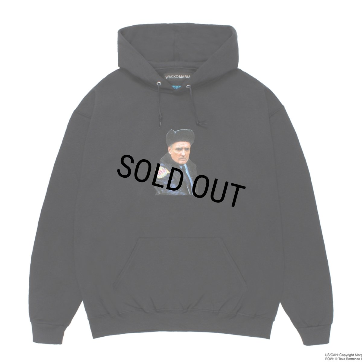 画像1: WACKO MARIA/TRUE ROMANCE / HOODED SWEAT SHIRT（BLACK）［プルオーバーパーカー-26秋冬］ (1)