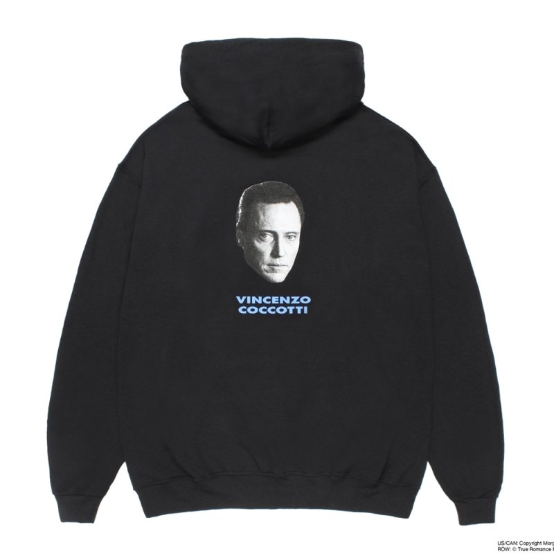 画像2: WACKO MARIA/TRUE ROMANCE / HOODED SWEAT SHIRT（BLACK）［プルオーバーパーカー-26秋冬］