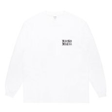 画像1: WACKO MARIA/WASHED HEAVY WEIGHT LONG SLEEVE T-SHIRT（WHITE）［刺繍長袖T-26秋冬］ (1)