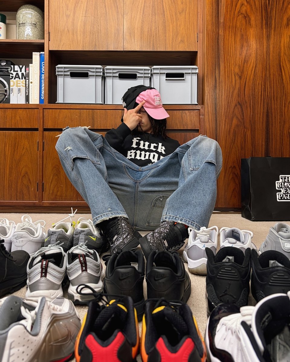 画像4: BlackEyePatch/FUCK SWAG 5 PANEL CAP（PINK） (4)