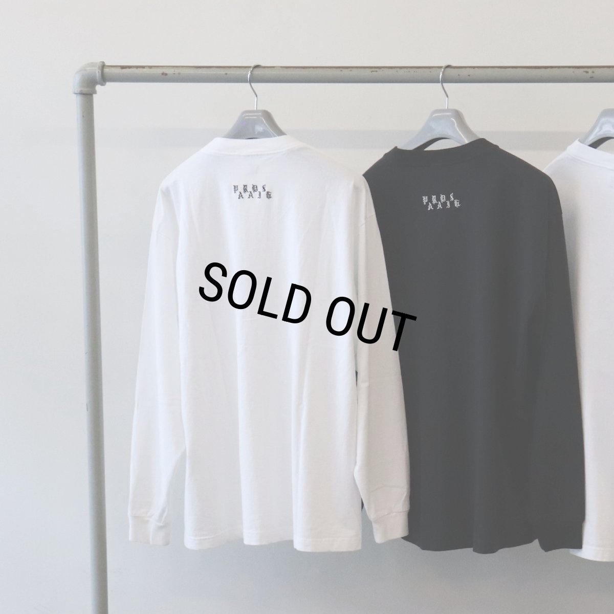 画像8: WACKO MARIA/WASHED HEAVY WEIGHT LONG SLEEVE T-SHIRT（BLACK）［刺繍長袖T-26秋冬］ (8)