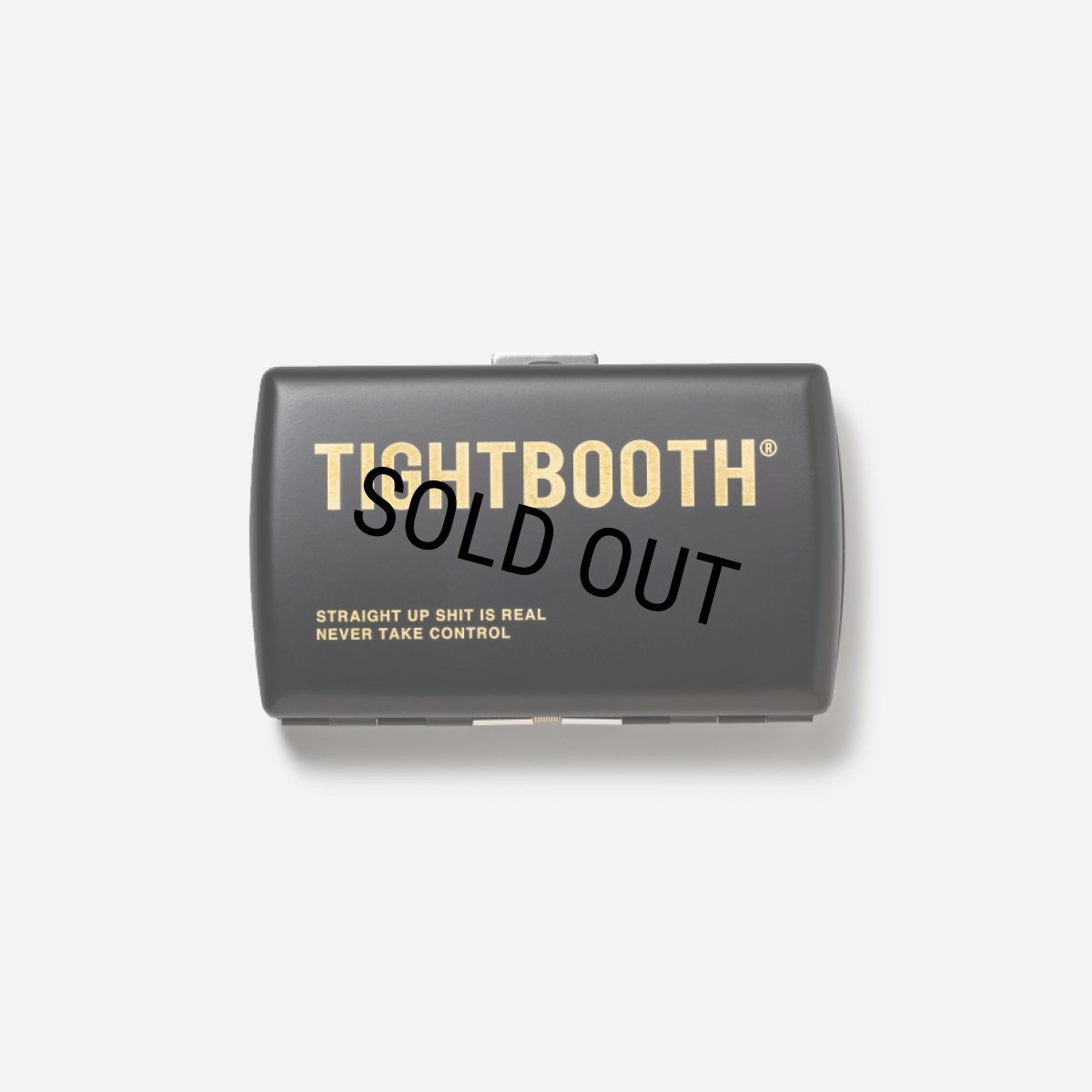 画像1: TIGHTBOOTH/LABEL LOGO CIGARETTE CASE -Black［シガレットケース-26秋冬］ (1)