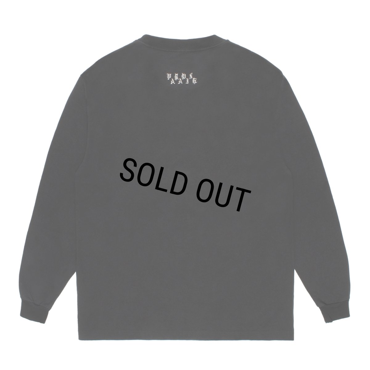 画像2: WACKO MARIA/WASHED HEAVY WEIGHT LONG SLEEVE T-SHIRT（BLACK）［刺繍長袖T-26秋冬］ (2)