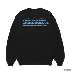 画像2: WACKO MARIA/TRUE ROMANCE / HEAVY WEIGHT SWEAT SHIRT（BLACK）［クルーネックスウェット-26秋冬］ (2)