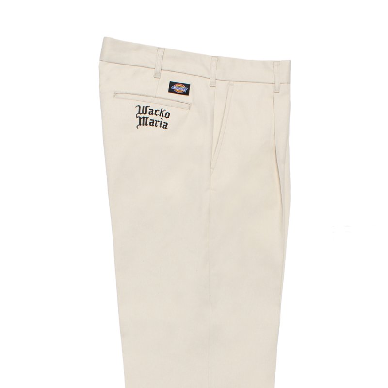 画像2: WACKO MARIA/DICKIES / PLEATED TROUSERS（IVORY）［ワンタックトラウザース-26秋冬］