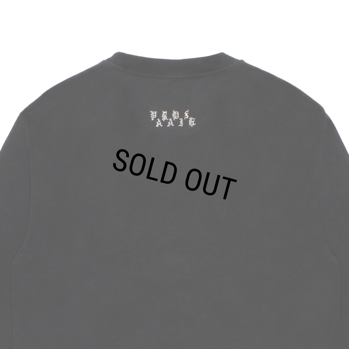 画像5: WACKO MARIA/WASHED HEAVY WEIGHT LONG SLEEVE T-SHIRT（BLACK）［刺繍長袖T-26秋冬］ (5)