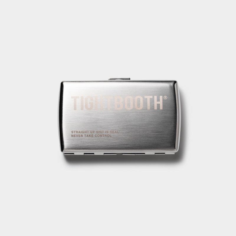 画像1: TIGHTBOOTH/LABEL LOGO CIGARETTE CASE -Silver［シガレットケース-26秋冬］