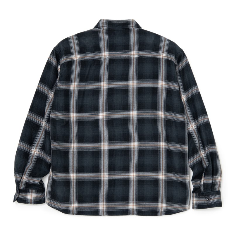 画像2: RATS/COTTON RAYON CHECK SHIRT（BLACK/BEIGE CHECK）［コットンレーヨンチェックシャツ-26秋冬］