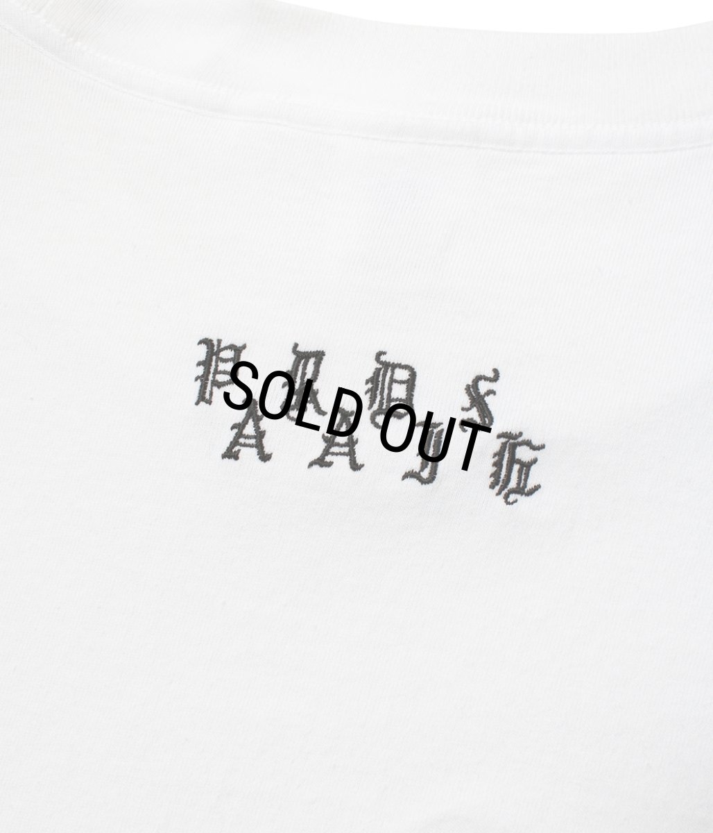 画像6: WACKO MARIA/WASHED HEAVY WEIGHT LONG SLEEVE T-SHIRT（WHITE）［刺繍長袖T-26秋冬］ (6)