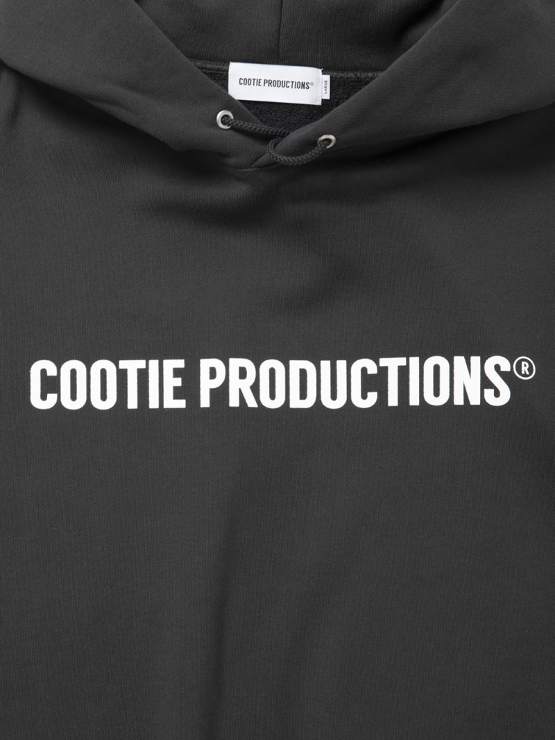 画像2: COOTIE PRODUCTIONS/Plain Sweat Hoodie - LOGO（Gray）［プレーンスウェットフーディー-26秋冬］