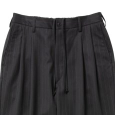 画像2: COOTIE PRODUCTIONS/Wool Gabardine 2 Tuck Easy Trousers（Stripe）［ツータックイージートラウザース-26秋冬］ (2)