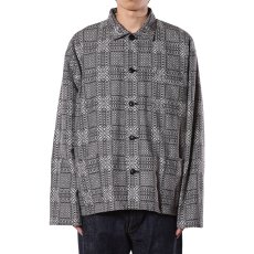 画像8: CALEE/JACQUARD COVERALL（BLACK）［ジャガードカバーオール-26秋冬］ (8)