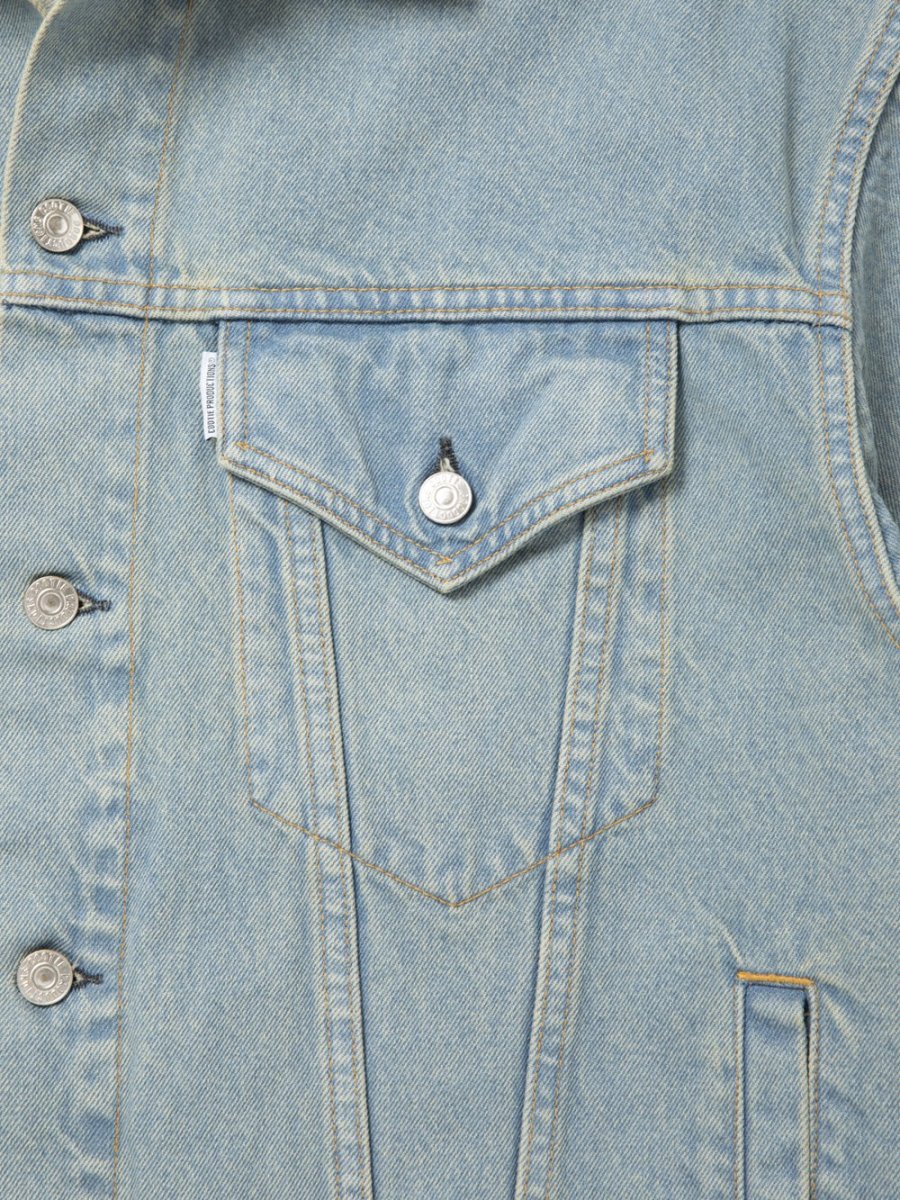 画像3: COOTIE PRODUCTIONS/12.5oz Denim Trucker Jacket（Indigo Fade OD）［デニムトラッカーJKT-26秋冬］ (3)