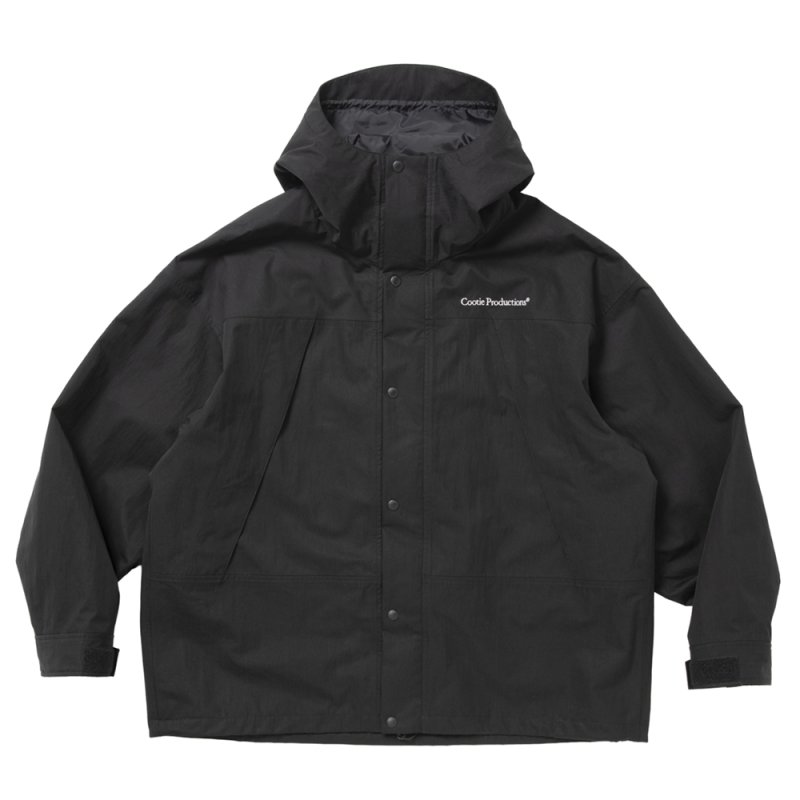 画像1: COOTIE PRODUCTIONS/2 Layer N/C Twill Hooded Jacket（Black）［N/CツイルフーデッドJKT-26秋冬］