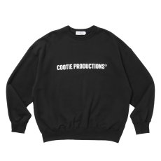 画像1: COOTIE PRODUCTIONS/Plain Sweat Crew - LOGO（Black）［プレーンスウェットクルー-26秋冬］ (1)