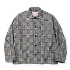 画像1: CALEE/JACQUARD COVERALL（BLACK）［ジャガードカバーオール-26秋冬］ (1)