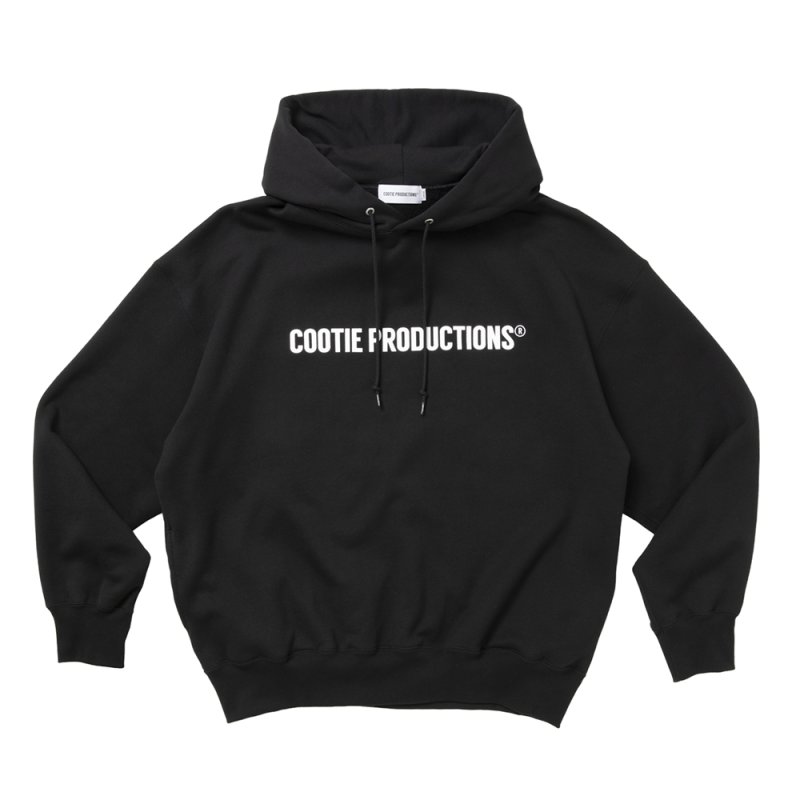 画像1: COOTIE PRODUCTIONS/Plain Sweat Hoodie - LOGO（Black）［プレーンスウェットフーディー-26秋冬］