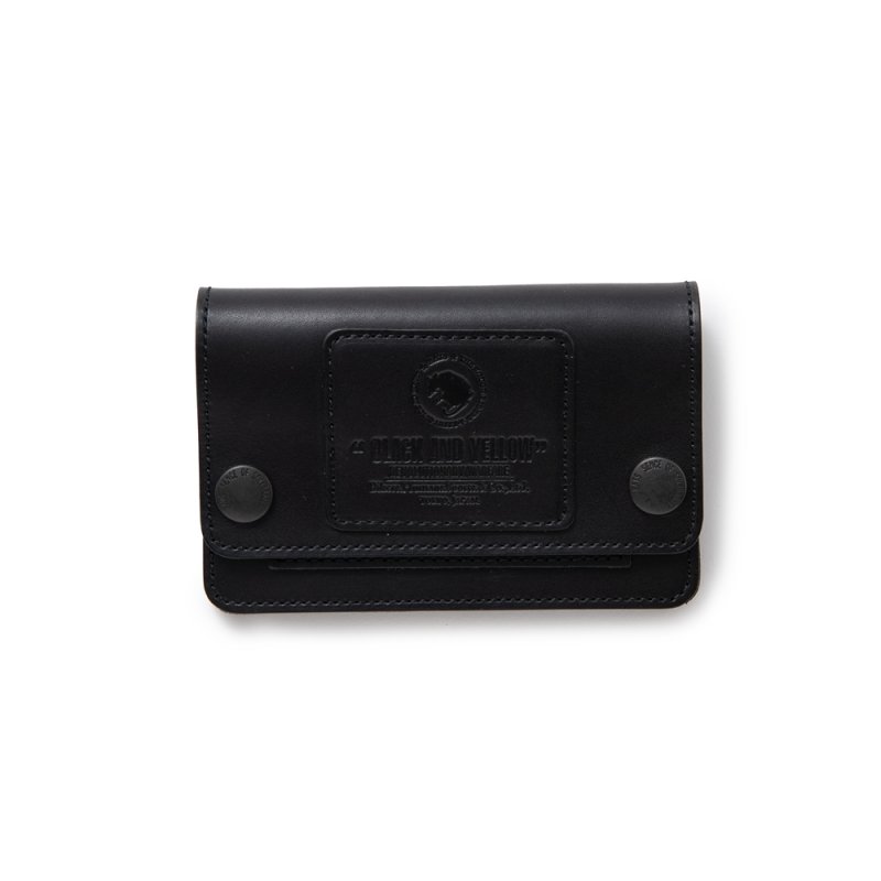 画像1: RATS/SHORT LEATHER WALLET（BLACK）［ショートレザーウォレット-26秋冬］