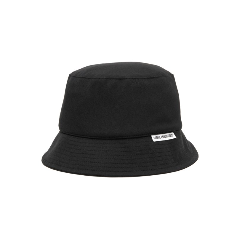 画像1: COOTIE PRODUCTIONS/Wool Gabardine Bucket Hat（Black）［ウールギャバジンバケットハット-26秋冬］