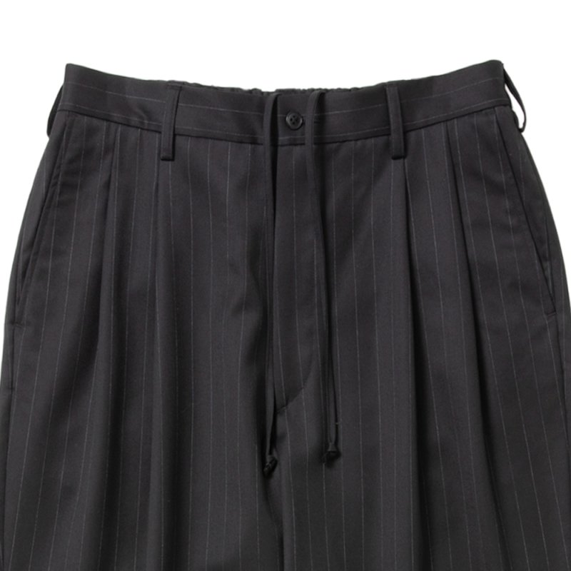 画像2: COOTIE PRODUCTIONS/Wool Gabardine 2 Tuck Easy Trousers（Stripe）［ツータックイージートラウザース-26秋冬］