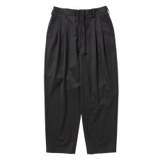 画像1: COOTIE PRODUCTIONS/Wool Gabardine 2 Tuck Easy Trousers（Stripe）［ツータックイージートラウザース-26秋冬］ (1)