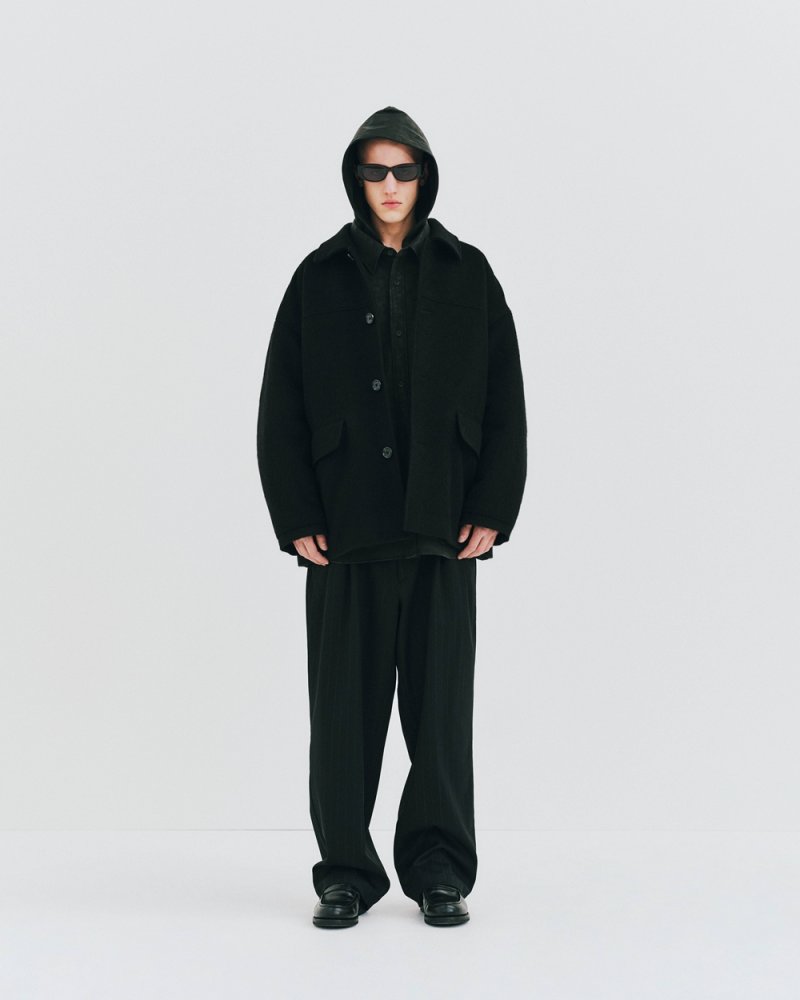 画像3: COOTIE PRODUCTIONS/Wool Gabardine 2 Tuck Easy Trousers（Stripe）［ツータックイージートラウザース-26秋冬］