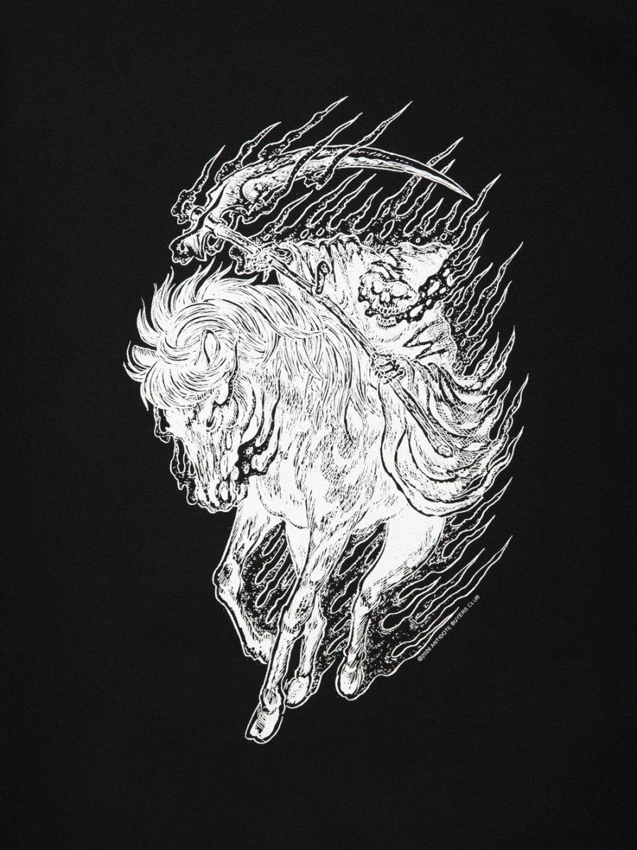 画像4: ANTIDOTE BUYERS CLUB/ASIC Crewneck Sweatshirt（Reaper）（Pure Black） (4)