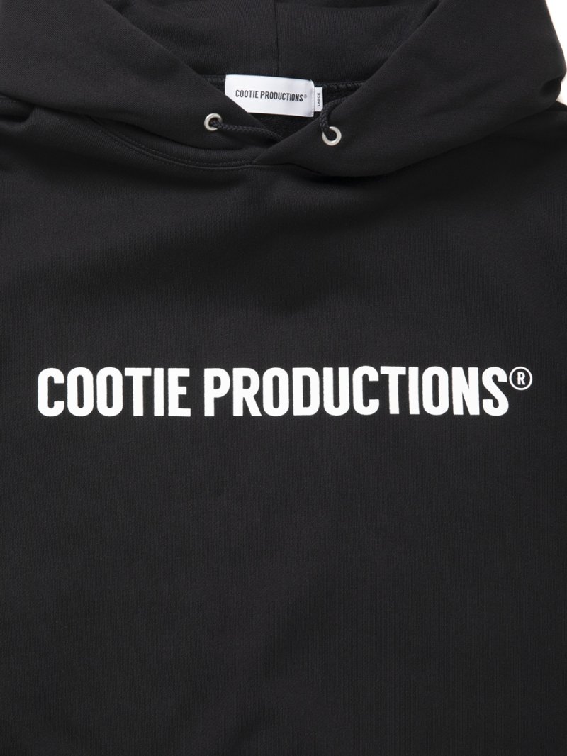 画像3: COOTIE PRODUCTIONS/Plain Sweat Hoodie - LOGO（Black）［プレーンスウェットフーディー-26秋冬］