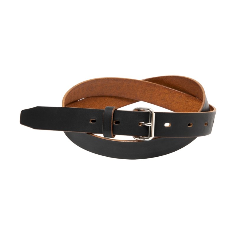 画像1: COOTIE PRODUCTIONS/Tea-Core Leather Narrow Belt（Black）［レザーナローベルト-26秋冬］