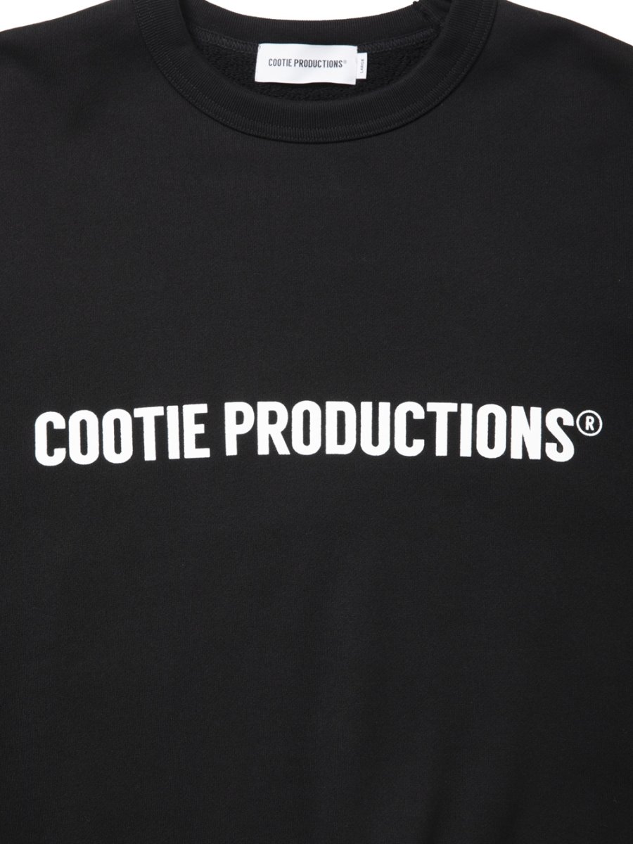 画像3: COOTIE PRODUCTIONS/Plain Sweat Crew - LOGO（Black）［プレーンスウェットクルー-26秋冬］ (3)
