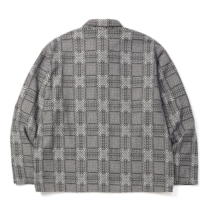 画像2: CALEE/JACQUARD COVERALL（BLACK）［ジャガードカバーオール-26秋冬］